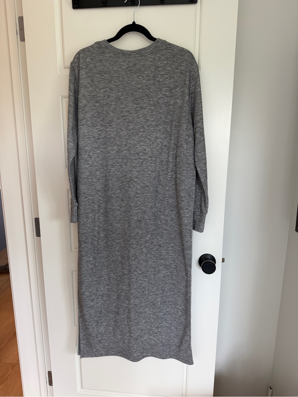 Smash + Tess Grey Knit Crewneck Tunic Sweater Dress - Picture 3 of 5